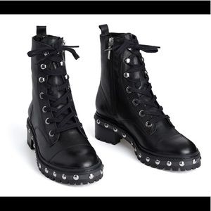 Schutz Andrea Studded Combat Boots